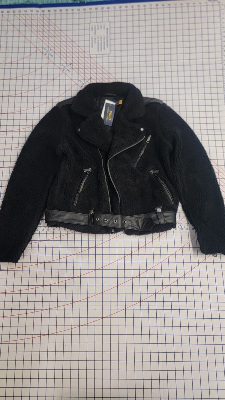 Polo Ralph Lauren Fleece Sherpa Biker Coat Women’s Small